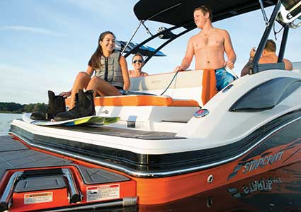 fiberglass yacht construction Sure step safety platform